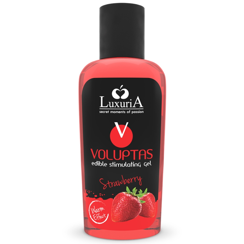 intimateline luxuria voluptas essbares massagegel mit wrmendem effekt erdbeere 100 ml