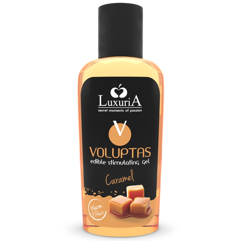 intimateline luxuria voluptas essbares massagegel mit wrmendem effekt karamell 100 ml
