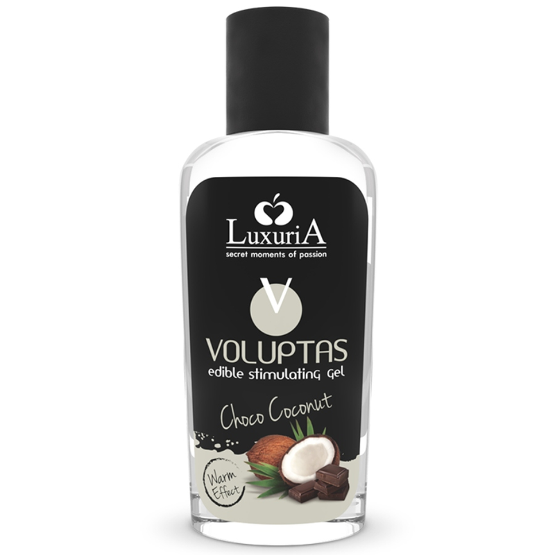 intimateline luxuria voluptas essbares massagegel mit wrmendem effekt kokosnuss und creme 100 ml