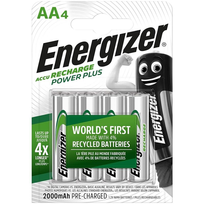 energizer wiederaufladbare batterien aa4 blister 4