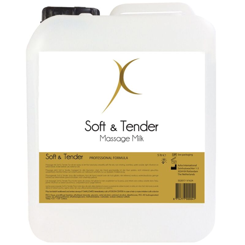 soft and tender weiche und zarte massagemilch 5000 ml