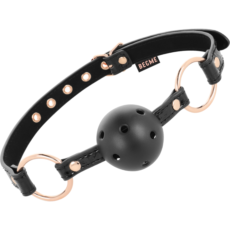 begme black edition ballknebel veganes leder