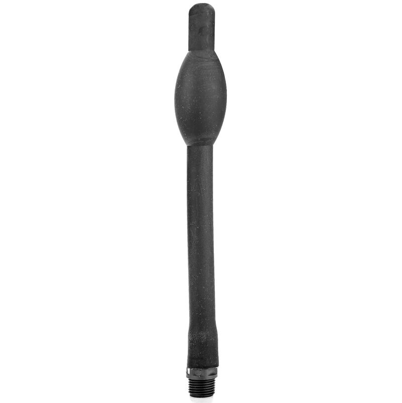 all black dusche anal klappbares silikon 27 cm