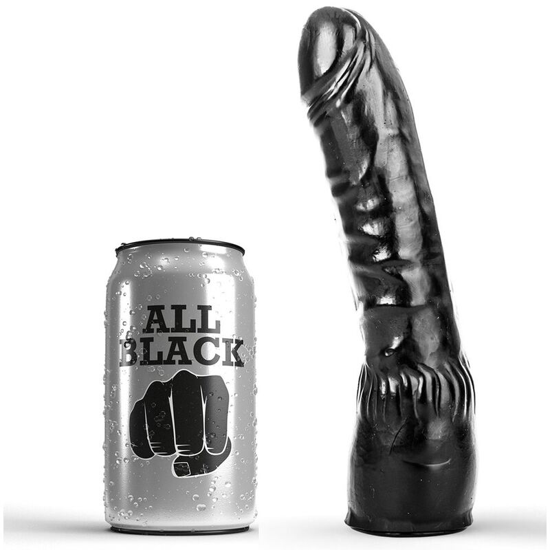all black dildo schwarz realistisch 20 cm