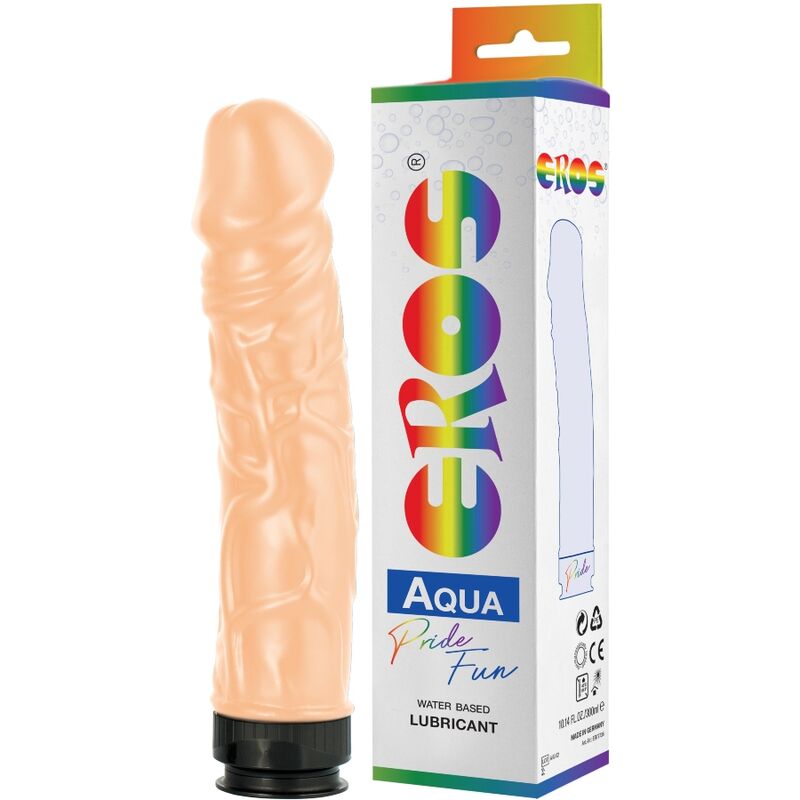 pride eros aqua lgbt pride dildo und schmiermittel auf wasserbasis