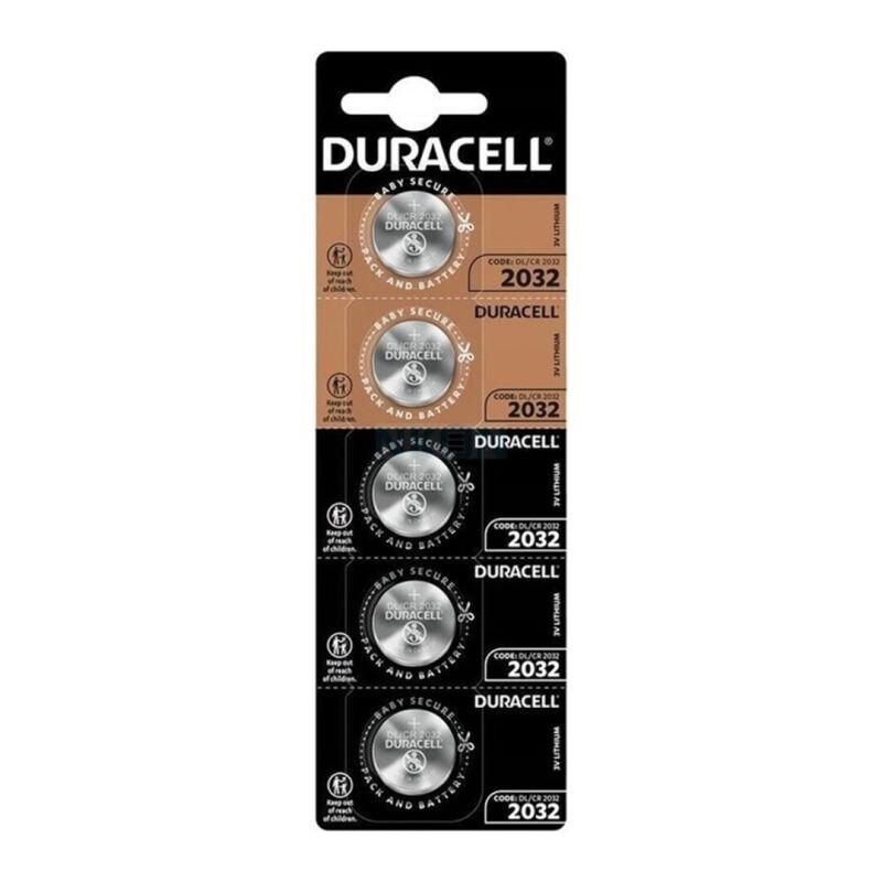 duracell knopfbatterie litio cr2032 3v 5 einheit