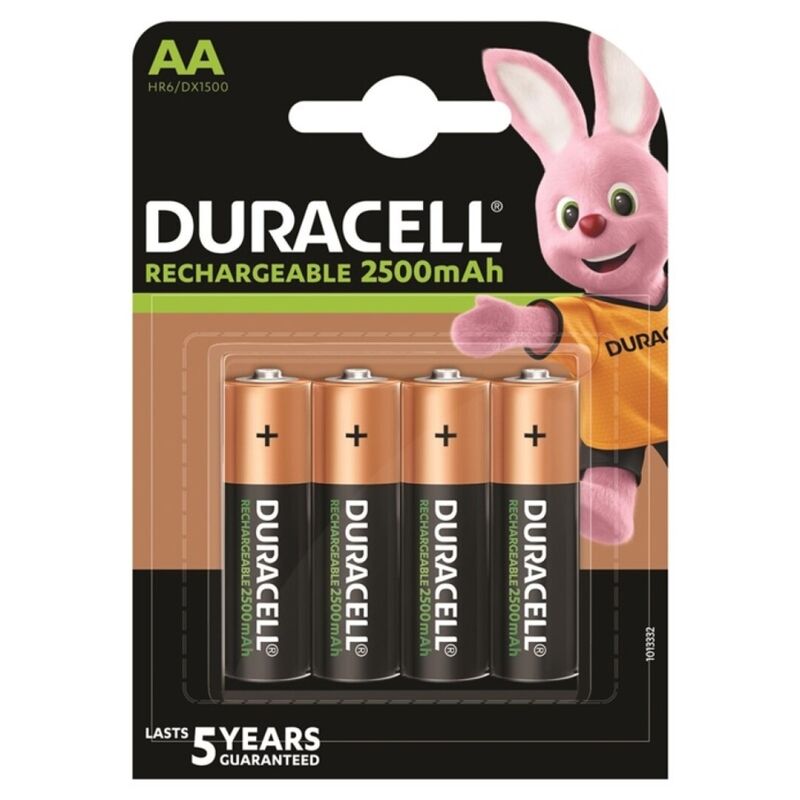 duracell wiederaufladbare batterie hr6 aa 2500 mah 4 einheit
