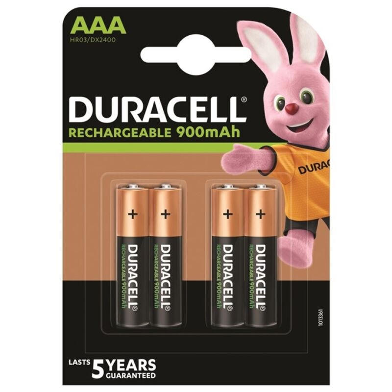 duracell wiederaufladbare batterie hr03 aaa 900 mah 4 einheit