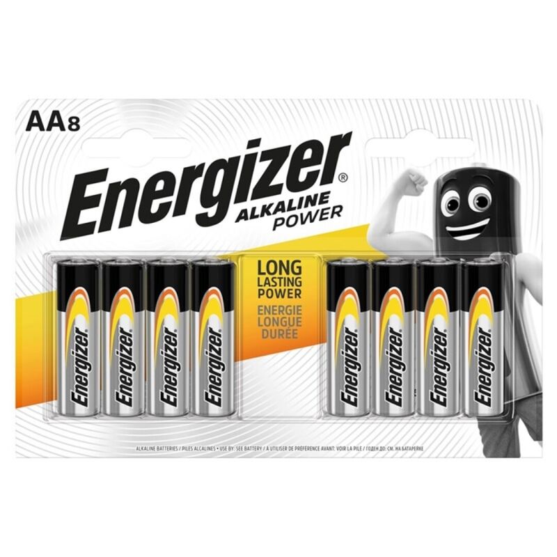 energizer power alkaline batterie aa lr6 8 einheit