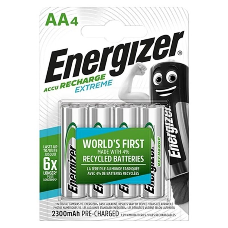 energizer extreme wiederaufladbare batterie hr6 aa 2300 mah 4 einheit