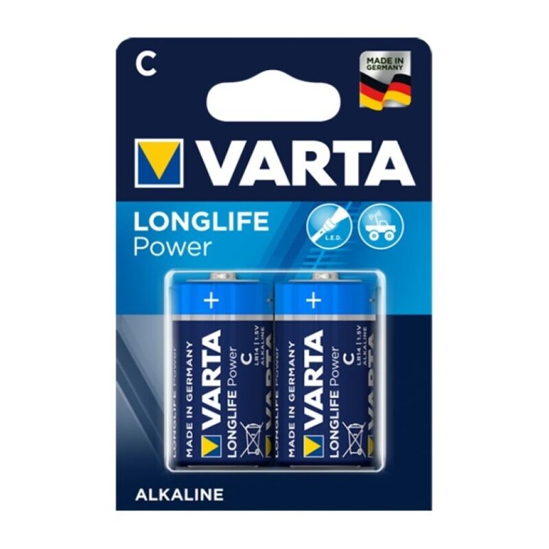 varta longlife power alkalibatterie c lr14 2 einheit