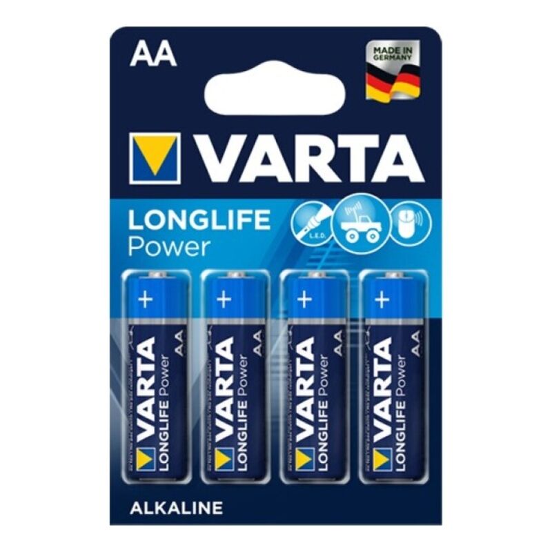 varta longlife power alkalibatterie aa lr6 4 einheit