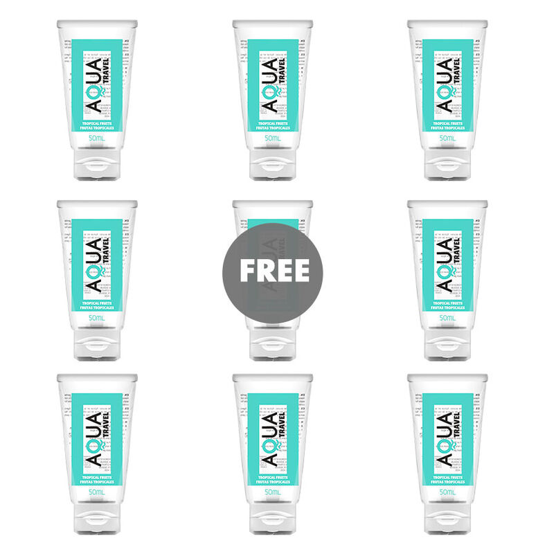 aqua travel wasserbasiertes schmiermittel mit tropischem fruchtgeschmack 50 ml 8+1 kostenlos