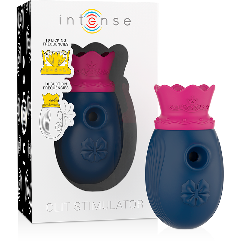 intense klitorisstimulator 10 saug und leckmodi blau