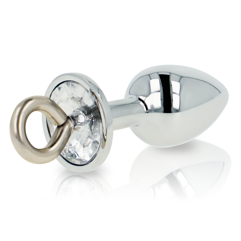 ohmama fetish metall butt plug mit ring