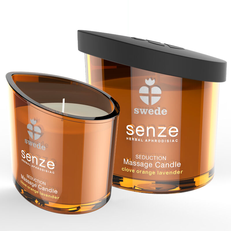 swede senze seduction massagekerze nelke, orange, lavendel