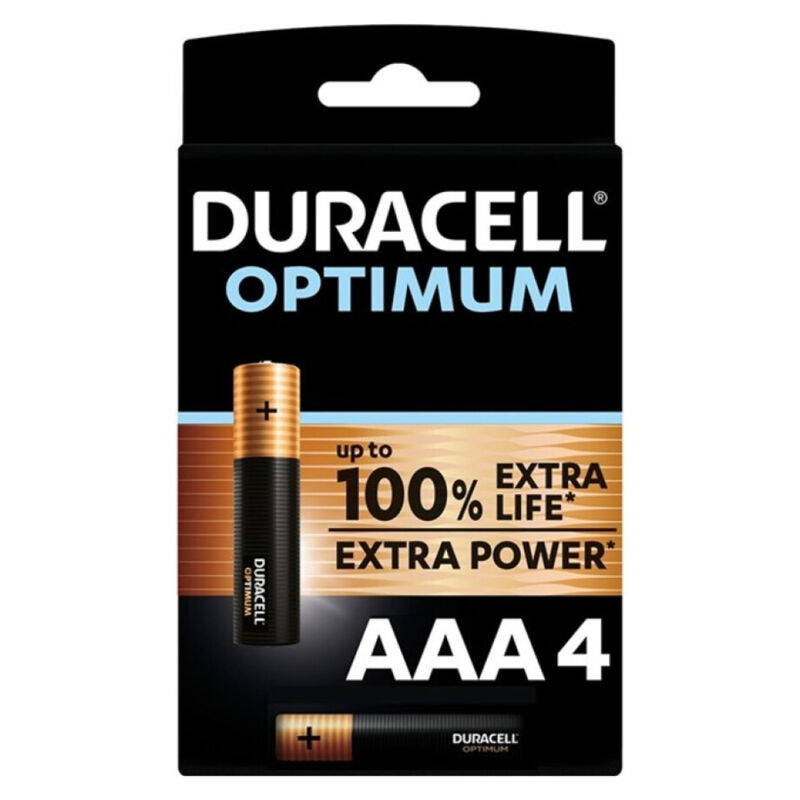 duracell optimum 200 alkaline batterie aaa lr03 4 einheit