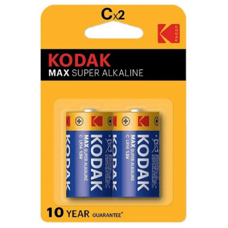 kodak max alkaline batterie c lr14 2 einheit