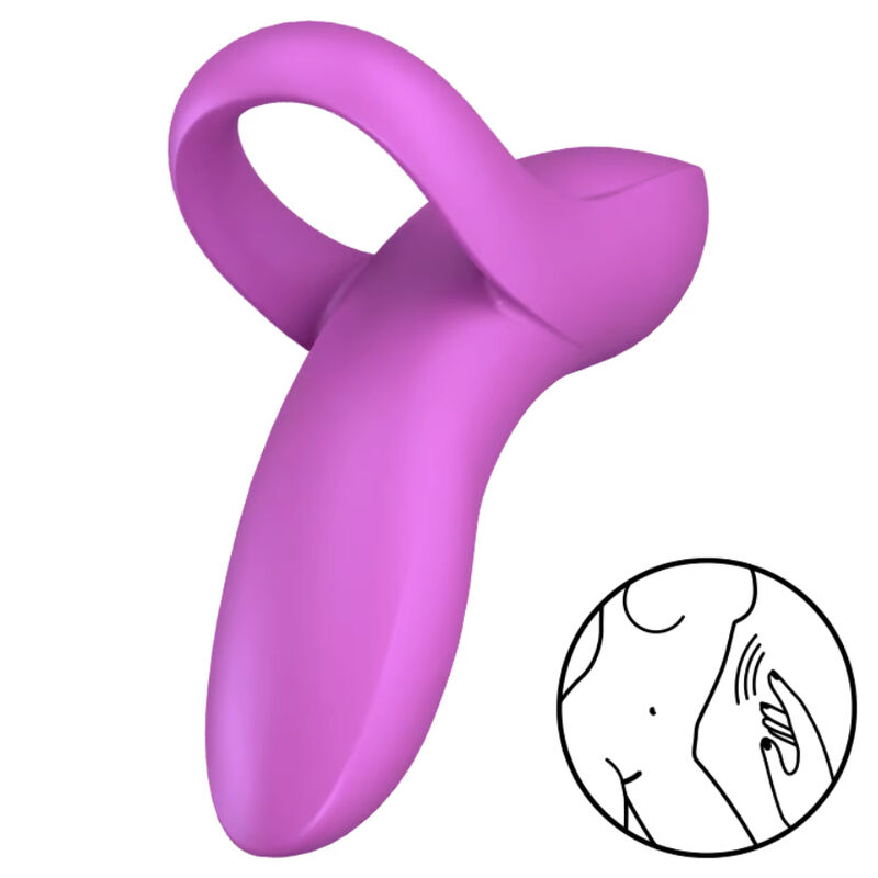 satisfyer bold lover fingervibrator rosa