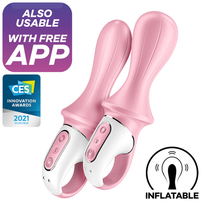satisfyer air pump booty 5+ aufblasbarer analvibrator rosa