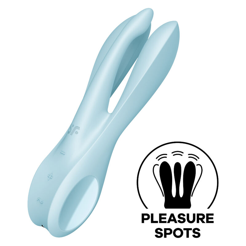satisfyer threesome 1 vibrator blau