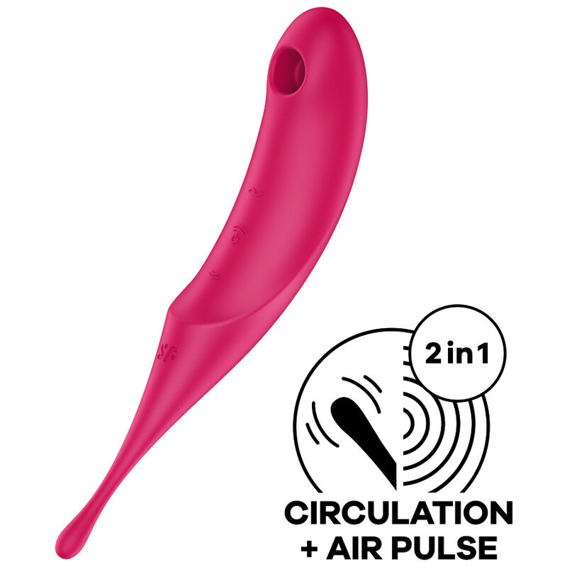 satisfyer twirling pro air pulse stimulator vibrator rot