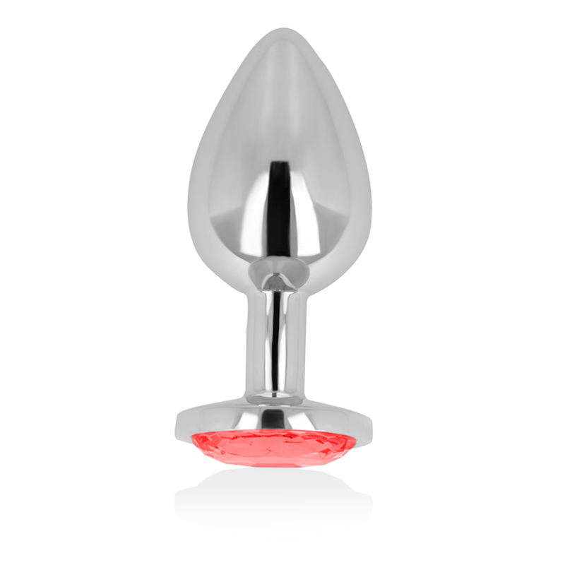 ohmama analplug mit rotem kristall 8 cm