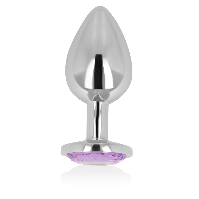 ohmama analplug mit violettem kristall 8 cm