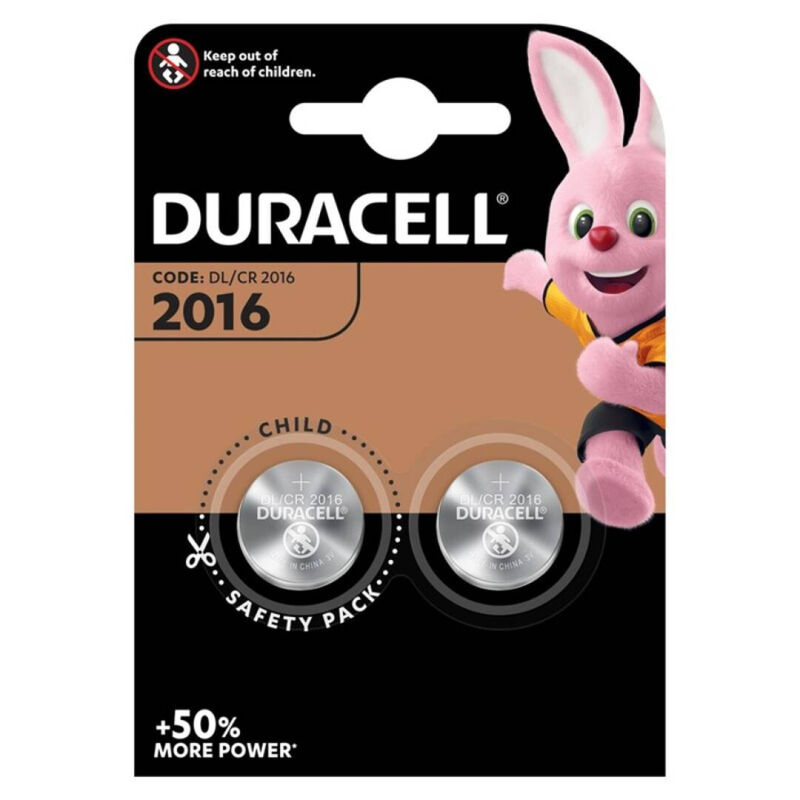 duracell knopfbatterie litio cr2016 3v 2 einheit