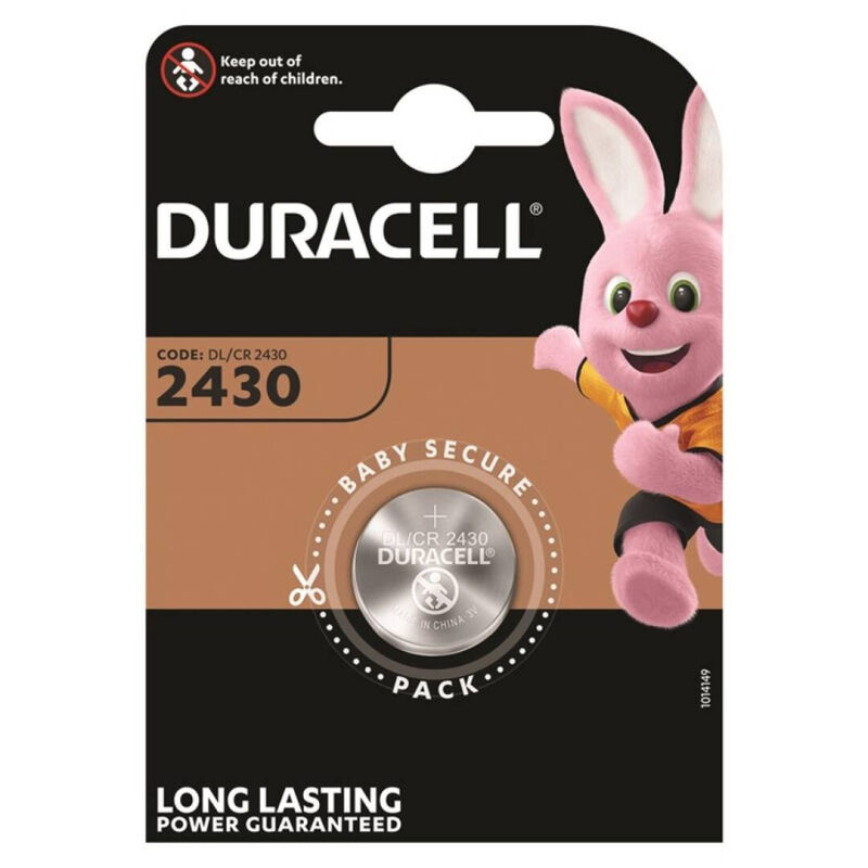 duracell knopfbatterie litio cr2430 3v 1 einheit