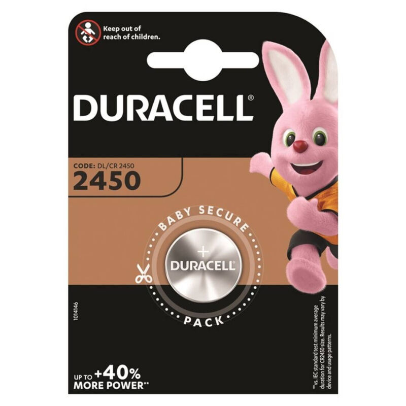 duracell knopfbatterie litio cr2450 3v 1 einheit