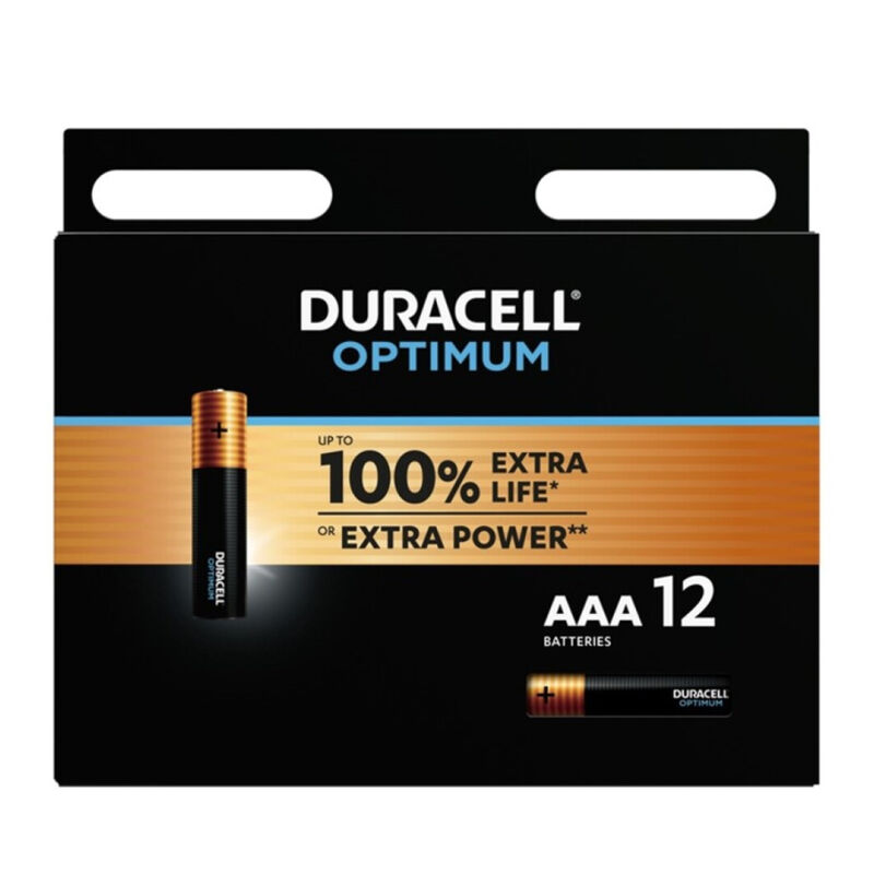 duracell optimum 200 alkaline batterie aaa lr03 12 einheit