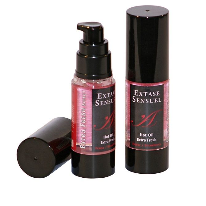 extase sensual massageÖl mit extra frischem erdbeer effekt 30 ml