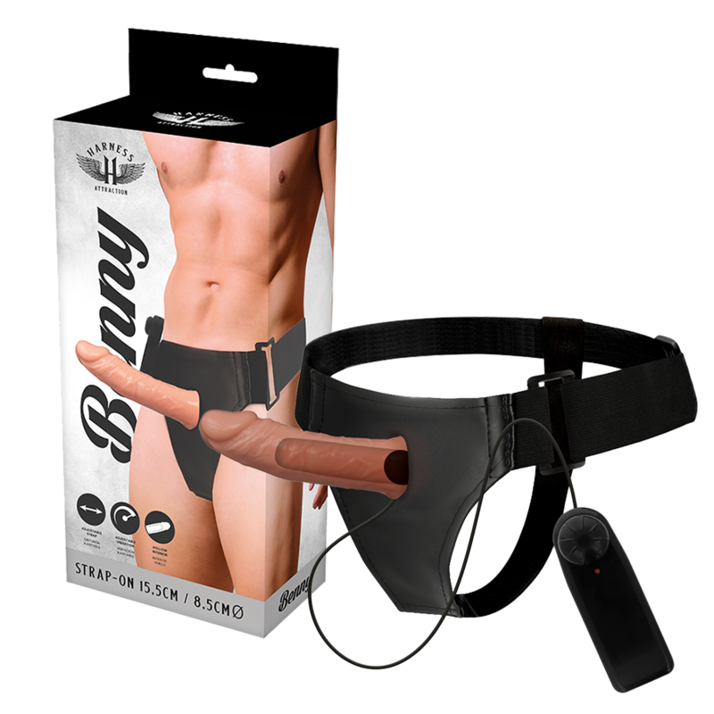 harness attraction rnes hollow benny mit vibrator 15 cm o 4.5 cm
