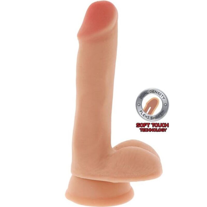 get real dual density dildo 17 cm eierhaut
