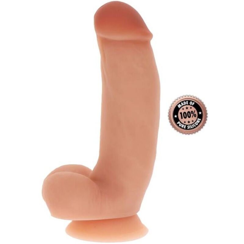 get real silikondildo 18 cm mit kugeln haut
