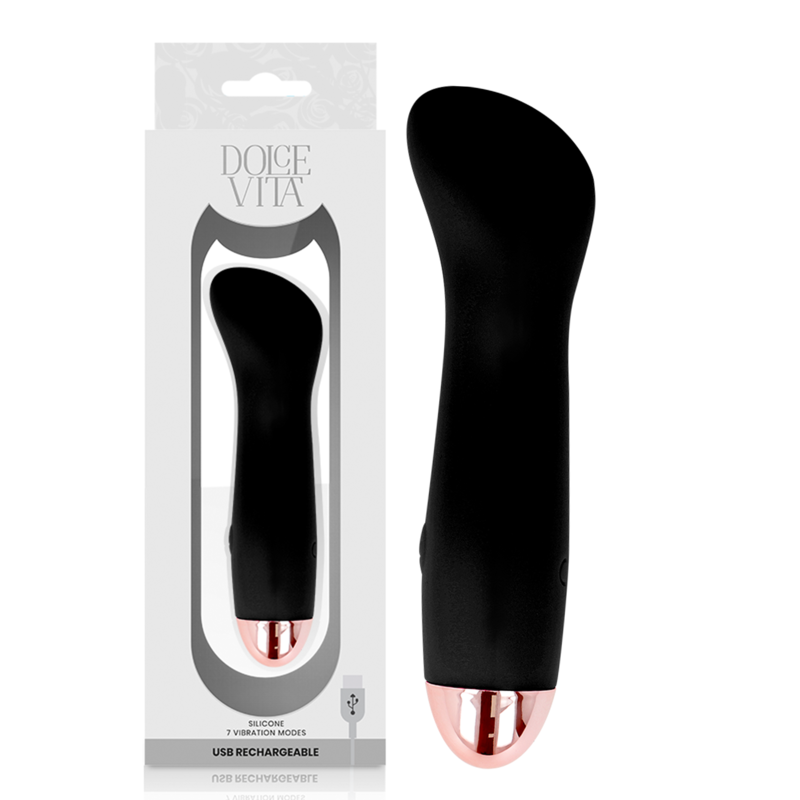 dolce vita aufladbarer vibrator eine schwarze 7 geschwindigkeit