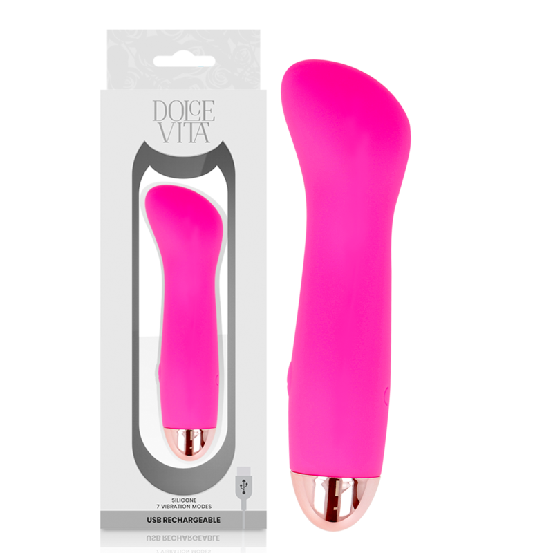 dolce vita aufladbarer vibrator eine rosa 7 geschwindigkeit