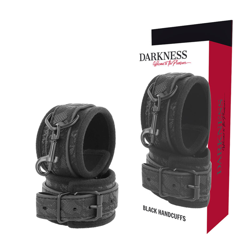 darkness luxus bdsm handschellen in schwarz