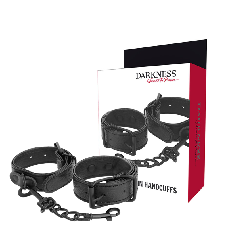 darkness breite, dÜnne texturierte handschellen
