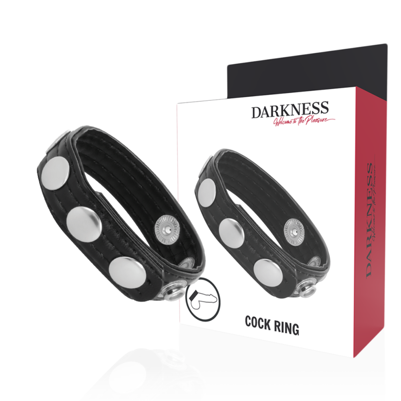 darkness leder erektionsring
