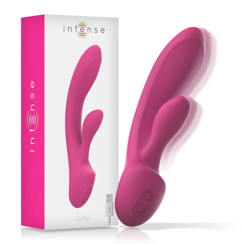 intense luigi rabbit vibrator rosa flÜssiges silikon