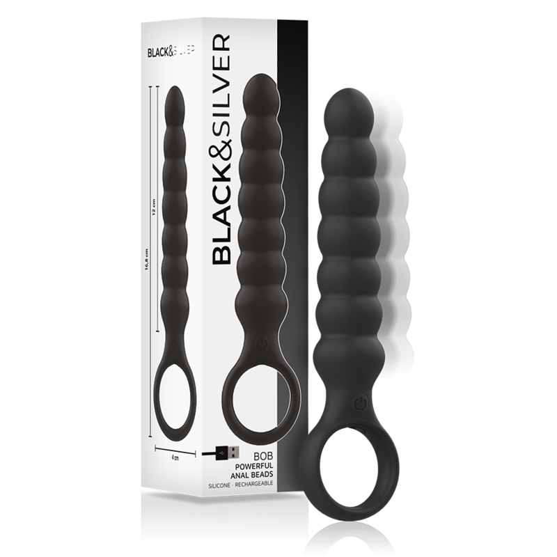 blacksilver bob leistungsstarker anal dilator aus silikon