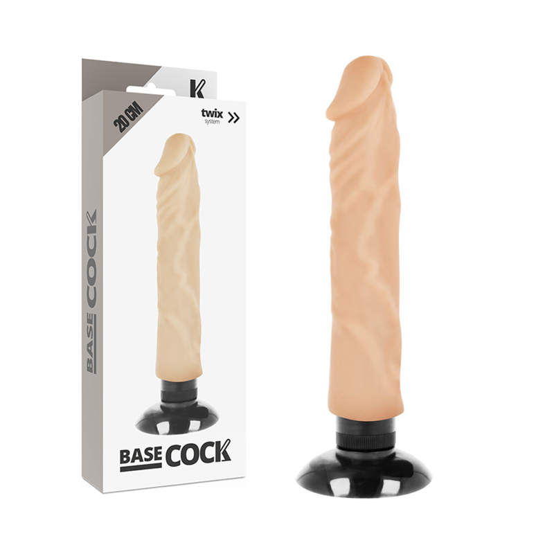 basecock realistischer vibrator 2 1 natÜrlich 20 cm o 4 cm