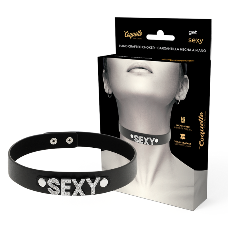 coquette chic desire sexy veganes leder halsband