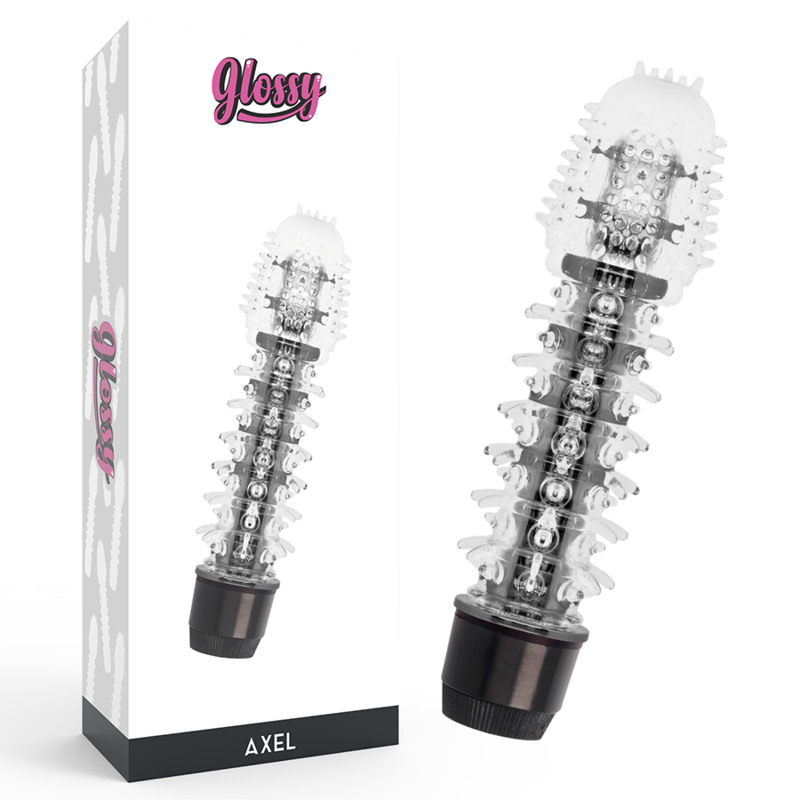 glossy axel black vibrator