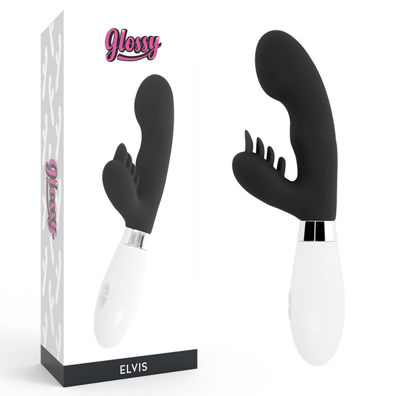 glossy elvis kaninchen schwarz