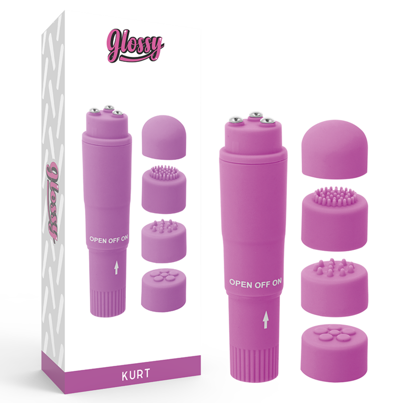 glossy kurt pocket massager lila