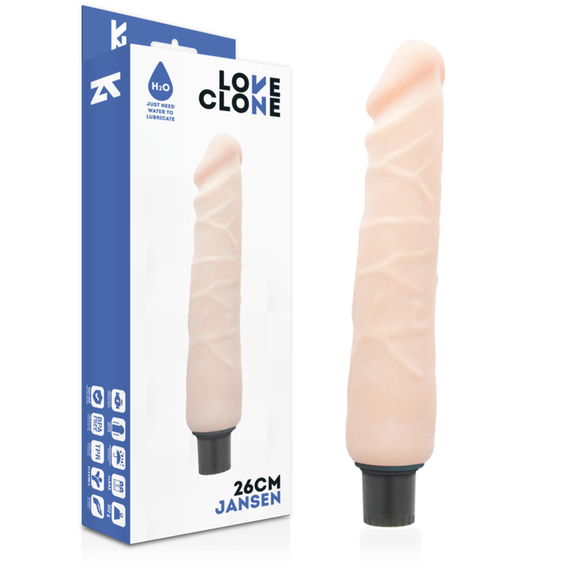 loveclone jansen selbstschmierender vibrator 26 cm o 4.2 cm