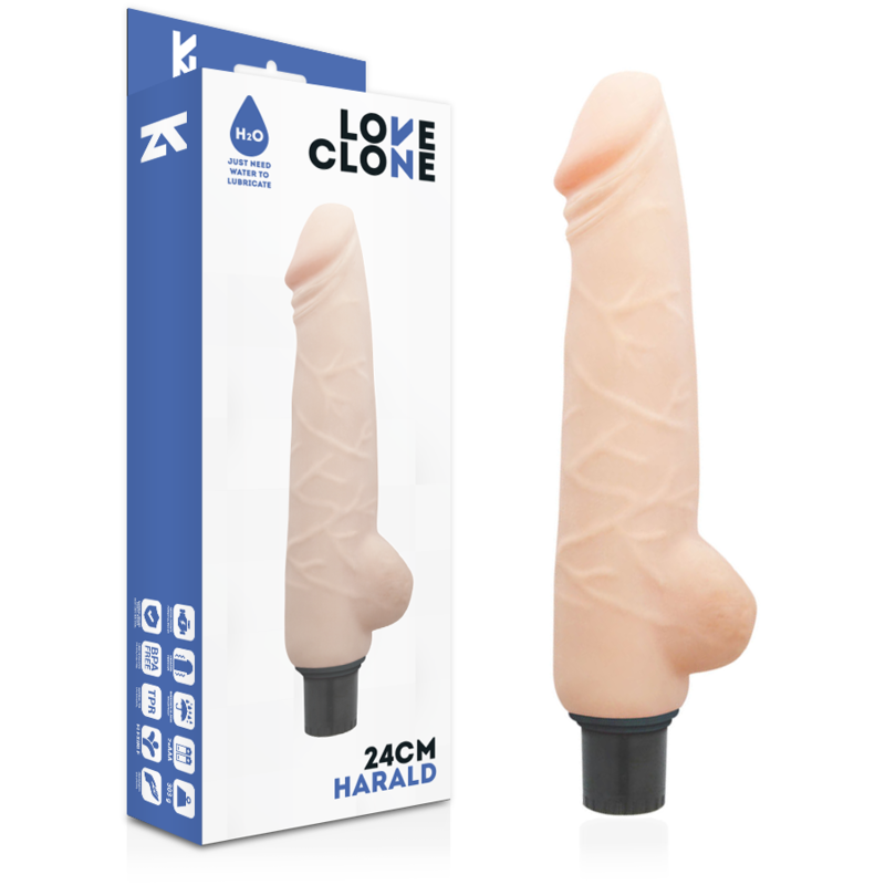 loveclone harald selbstschmierender vibrator 24 cm o 4 cm